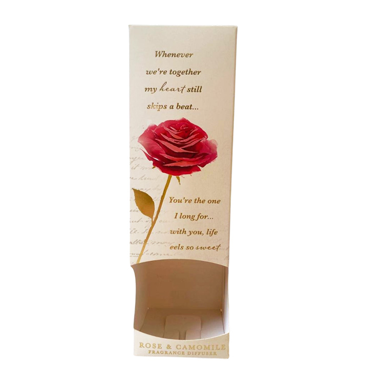 Rose reed diffuser Folding paperboard box